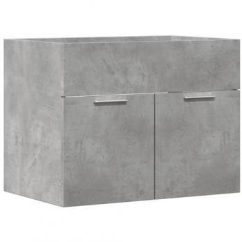 Armario para lavabo contrachapada gris hormigón 60x38,5x46 cm