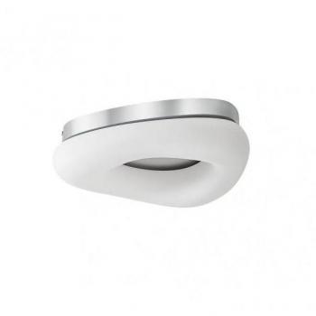 Plafon Paris Pq 18w 3000-4000-6500k Blanco/plata 1530 Lm Regulable y Memoria con Control Remoto 9x34x27 cm
