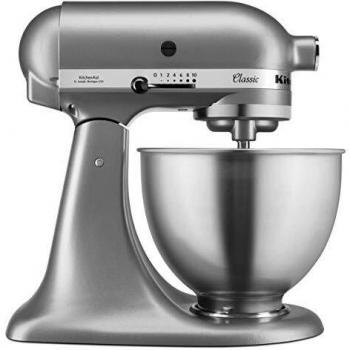 Robot de cocina KitchenAid Classic 5K45SSESL - 275W - Bol de acero inoxidable 4.3L - Color plata