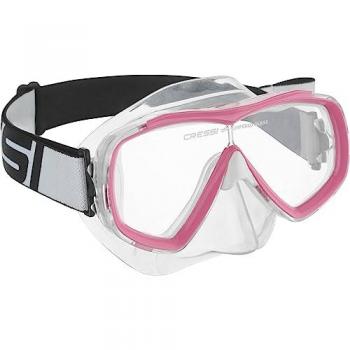 Cressi Máscara de Buceo Junior Estrella, Transparente/Rosa, Talla Única, Unisex-Youth