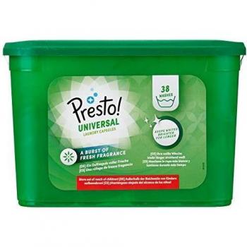 Marca Amazon - Presto! Detergente universal en cápsulas, 152 lavados