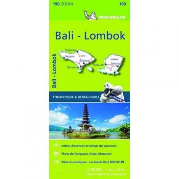 Mapa Zoom Michelin de Bali y Lombok 190