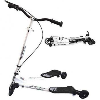 Patinete Scooter de 3 Ruedas Swing Yvolution Fliker Plegable Altura Ajustable, para Niños de 5 +/Adolescentes/Adultos