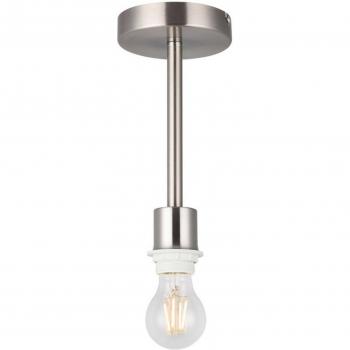 Plafón Baymont Níquel Satinado 1 Bombilla 26,5cm E27 Semi Empotrado Universal