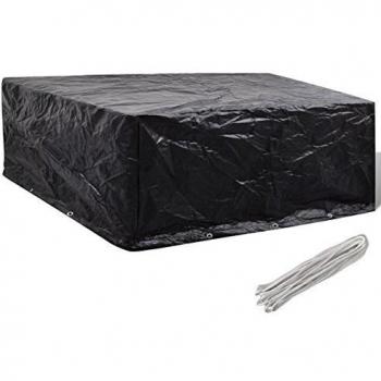 Funda protectora para los muebles del jardín con 10 ojales, 260 x 260 x 90 cm