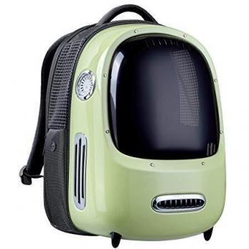 PETKIT Mochila para Gatos, Mochila de Viaje para Cachorros, Ventilador Incorporado y Sistema de iluminación, Mochila para Transporte de Mascotas Bien Ventilada, Ligera y Cómoda