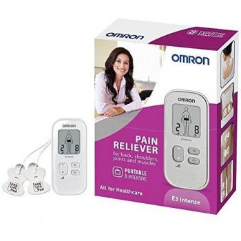 Omron E3 Intense Dispositivo Portátil TENS para Alivio del Dolor con 6 Programas y Electrodos Reutilizables