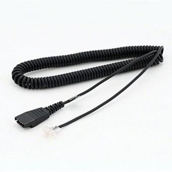 88000189 QD Cord to RJ45 coiled 05 2m only in connection with Jabra BIZ 2400 balanced on Siemens Openstage