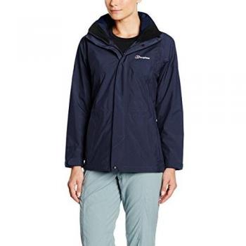 Berghaus Glissade Chaqueta Impermeable Interactiva, Donna, Dark Blue, M