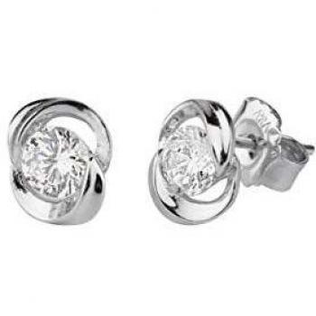 VIDAL & VIDAL Pendientes Circonitas de Plata