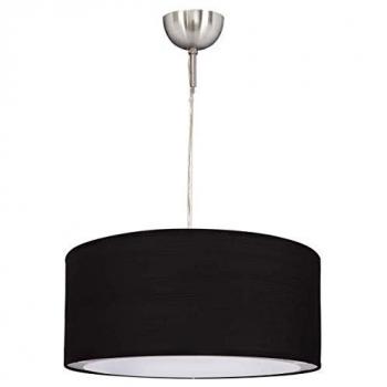 Lámpara Colgante Planetaria Cilíndrica 1xE27 Regulable 35cm Negro/Níquel