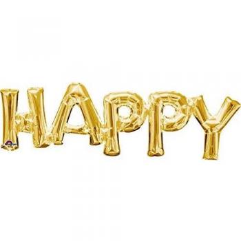 amscan 3375501 - Globo de Papel de Aluminio Happy
