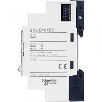 Schneider Electric SR3B101BD Relé Zelio II M 6E/4R 24CC Reloj, Pantalla
