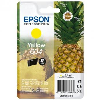Cartucho de Tinta Epson 604 Amarillo C13T10G44010 para XP-2200, WF-2910, Serie Piña