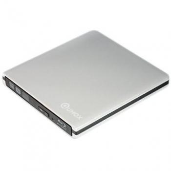 QUMOX ALU Silver USB 3.0 External 3D BLU-Ray Burner Writer BD-RE DVD RW Drive
