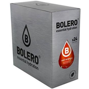 Bolero Bebida Instantánea sin Azúcar, Sabor Naranja Roja - Paquete de 24 x 9 gr - Total: 216 gr