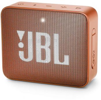 Altavoz Bluetooth Portátil JBL Go2 Naranja, Resistente al Agua IPX7, con Micrófono y Batería de 730mAh