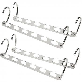 Angeloo Metal Multi-Funcional Ropa de Ahorro de Espacio Cascading Closet Organizer Hanger