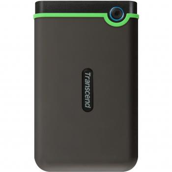 Transcend 1TB StoreJet 25M3S USB 3.1 Portable Hard Drive Rugged, Anti-Shock Resistant, Compact and Lightweight with Lightning-Fast Speeds and a One Touch Backup Button
