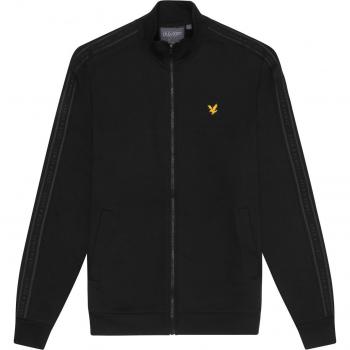 Lyle & Scott Men's Sports Tape Track Top - Black - Extra Large (Size 42/Regular)