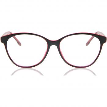 Gafas Recetadas Ovaladas de Plástico Negras para Hombre - Gafas Anti-Azules - SmartBuy Collection