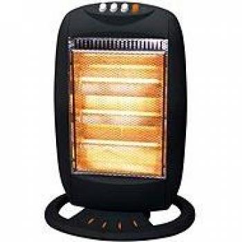 Estufa Halógena Oscilante Ardes AR454B 1200W con 3 Elementos de Calentamiento y Bajo Consumo