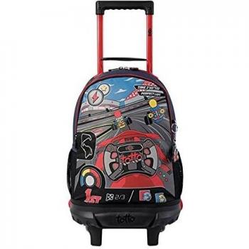 TOTTO MORRAL Rue BOMPER GOKART M Mochila con Ruedas, Juventud Unisex, Estampado