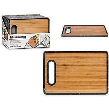 Bigbuy Home S3606112 Tabla de Cocina Bambú 20 x 30 cm