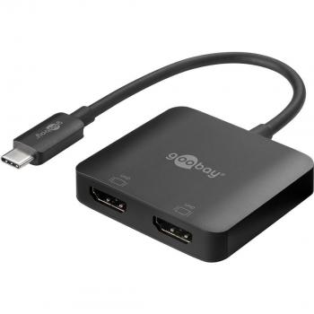 Adaptador USB-C a 2x HDMI, 4K a 60 Hz, 12 cm