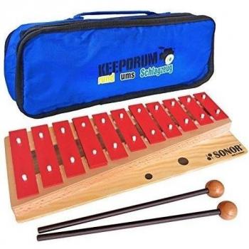 Sonor G10 Ve20 Carillón infantil, soprano, rango tonal C3 - F4, incluye funda de transporte