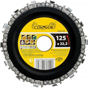 Cortadora de Cadena para Madera 125mm para Amoladora Angular
