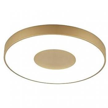Plafón LED Coin Dorado Ø 50 cm 80W con Control Remoto y Luz Regulable 2700K-5000K, 3900lm, Garantía de 3 Años