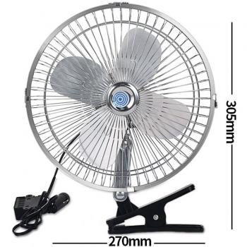 Coche Ventilador, 12 V coche ventilador, ventilador, ventilador de aire acondicionado, vertical y horizontalmente ajustable ventilador