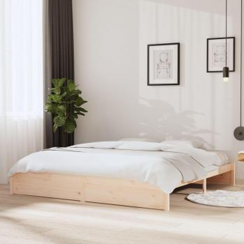 Tumbona de madera maciza 200x200 cm