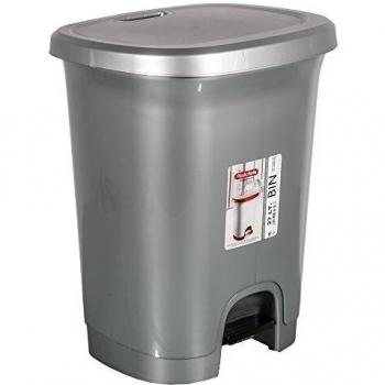 Viscio Trading Cubo Pedal Lt27 Plata Cm32 X 38 X 46