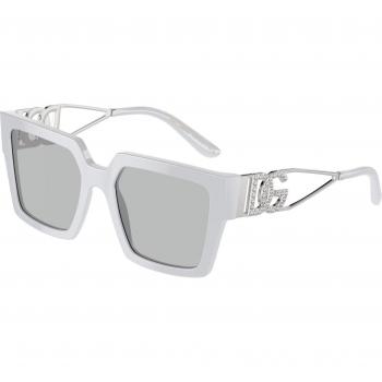 Dolce & Gabbana DG4446B Col. 341887 Donna Squadrata Grigio Sunglasses, Gray, Female, Size: 53 MM