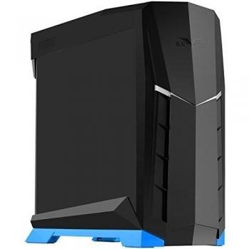 SilverStone SST-RVX01BA-W - Carcasa de Ordenador para Juego Raven Midi Torre ATX, con Ventana, Negro Azul