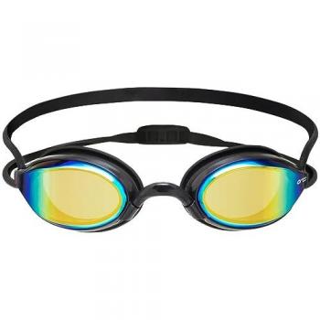 Gafas de natación Orca Killa Hydro negro con lentes espejadas amarillo