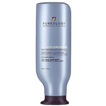 Pureology Strength Cure Blonde Vegan Purple Conditioner for Brassy Blonde Hair, 266ml