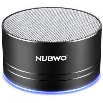NUBWO Bluetooth Altavoces, Mini Altavoces inalámbrico portátil de viaje, Altavoces de aleación de aluminio para deportes al aire libre/vehículos-con HD sonido y graves mejorados, Micrófono incorporado, Baja Distorción Armónica, el Puerto de graves 