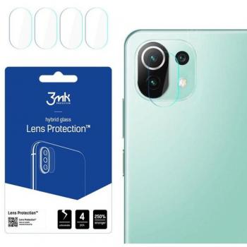 Pack 4 Protectores de Lente para Cámara Xiaomi Mi 11 Lite 4G/5G FlexibleGlass 3MK Transparente