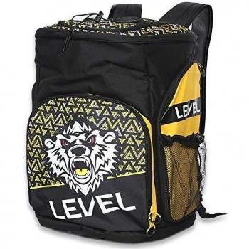 Mochila Ski Team Pro Level, Unisex adulto, negro/amarillo