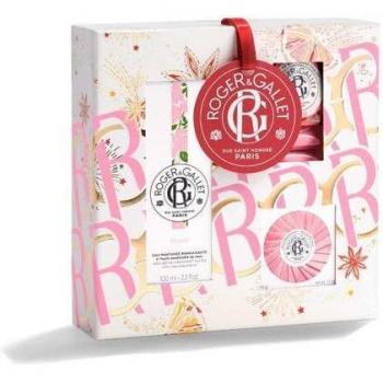 Roger & Gallet Rose Wellness Gift Set - Eau de Parfum 100ml, Bath Tablet, Soap