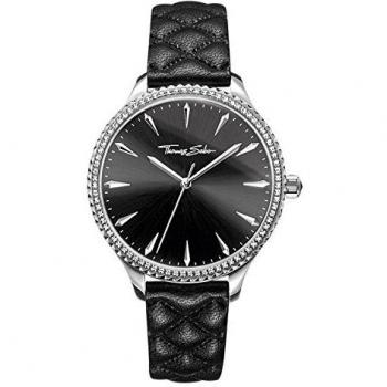 Ladies THOMAS SABO Rebel at Heart Watch, Black, ONE SIZE