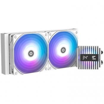 Zalman Alpha2 A24 240mm White AIO CPU Liquid Cooler with ARGB and PWM Control