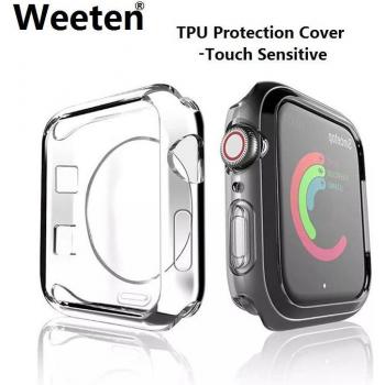Funda Completa de PC con Protector de Pantalla para Apple Watch Ultra / WATCH 8 / 7 / 6 / 5 / 4 - Compatible con IWatch SE 3/2/1 (49MM, 42MM