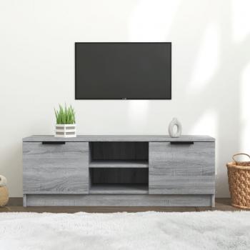 Mueble para TV Sonoma gris 102x35x36,5 cm madera multicapa