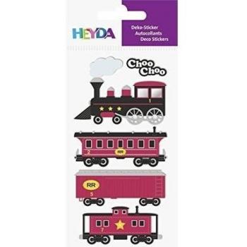 Baier & Schneider – pegatinas de mezclar, Tren, 5 unidades, multicolor, 1 pieza