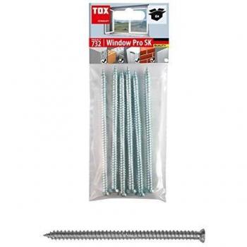 TOX Tornillo para marcos de ventanas Window Pro SK 7,5 x 182 mm, 6 piezas, 091601431