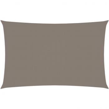 Toldo de vela rectangular tela Oxford gris taupe 2,5x5 m